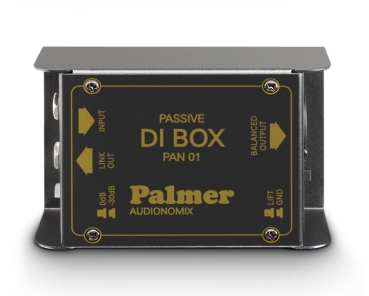 Palmer Pan 01 Passiv DI-Box, 1-Kanal, IN: Klinke 6.3mm, (mit Parallelbuchse), OUT: XLR Male, Ground Lift